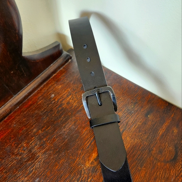 Levi Strauss & Co Size 34 Leather Belt Black - Picture 1 of 4